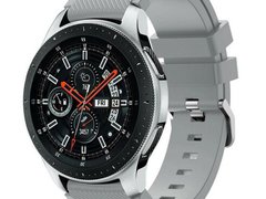 Curea ceas Smartwatch Samsung Galaxy Watch 46mm, Samsung Watch Gear S3, iUni 22 mm Silicon Grey